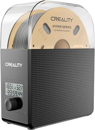 Creality Boîte de séchage à filament Pro, chauffage à 360° amélioré avec ventilateur, rangement résistant à la poussière et à l'humidité, support de bobine de filament pour imprimante 3D, déshydrateur