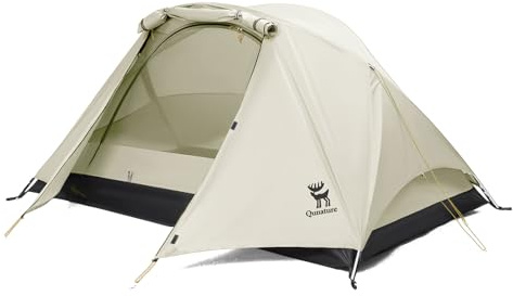 Qunature campingtält för 2 personer, ryggsäckstält vattentätt och vindtätt X-strukturtält ultralätt enkel monteringstält för utomhus, vandring, camping, bergsklättring och resor