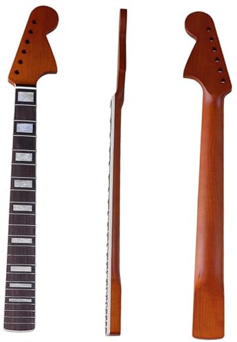 Gitarrenhals Ersatz 6 Saitiger Big Head Hals Aus Geröstetem Ahorn Griffbrett Aus Palisander 610 Saitenlänge Passend Für ST Gitarre