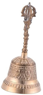 BESPORTBLE Retro Messing Glocke Durchmesser Archaize Handglocke Rustbeständig Vielseitig Für Zuhause Büro Training Feng Shui Dekoration