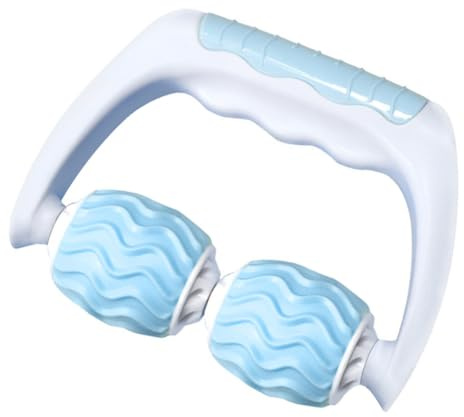 OATIPHO Rouleau de Massage Musculaire et Massage des Jambes Portable Bleu en ABS Design Ergonomique Confortable pour Relaxation Corporelle à Domicile