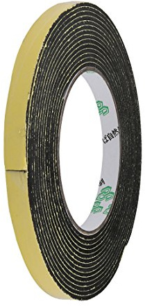 Sourcingmap – 16,5 cm Longitud 10 MM X 5 mm sola cara cinta de sellado a prueba de golpes EVA Esponja Amarillo