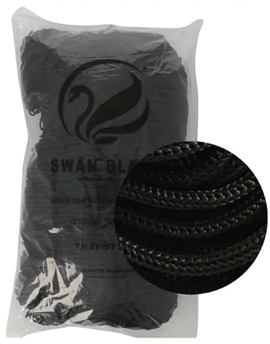 cordini swan black, 500g e assortimento accessori per borse (nero)