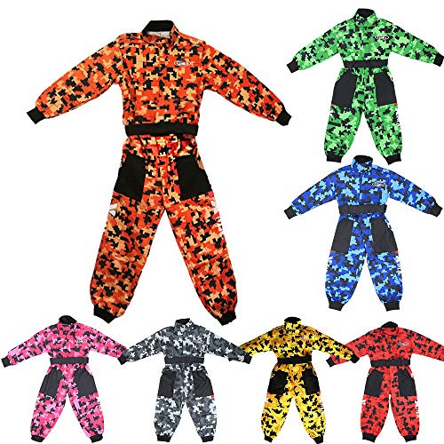 Zorax Interno morbido/esterno resistente CUB Tuta da motocross per bambini CAMO Tuta da moto per bambini Abbigliamento da corsa per motocicletta Tuta da kart ATV per bambini