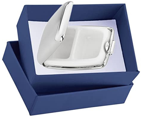 SILBERKANNE Pillendose, Zahndose, Haardose 7x4,5x2 cm Premium Silber Plated edel versilbert in Top Verarbeitung.