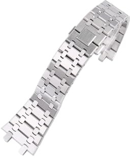 UsmAsk Bracelet en Acier Inoxydable 316L, 26mm, adapté à AP 15400 Audemars Piguet Royal Oak GA2100 2110, Bracelet de Montre for Hommes