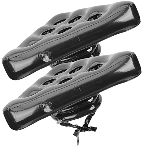 Toddmomy Lot De 2 Chapeaux Gonflables De Jeu De Lancer Et Chapeau Gonflable Pong Design Triangulaire, Six Trous Stables, Matériau Résistant, pour Plage Et Garden-Party
