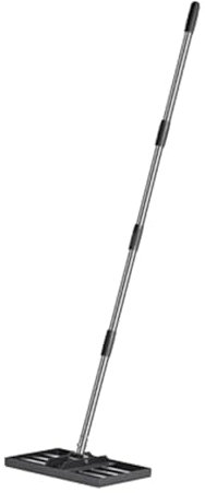 MagiDeal Outil de nivellement de pelouse, râteau de nivellement de pelouse, poignée ergonomique robuste, niveleur de pelouse de Golf en acier inoxydable, Tige courte à 4 sections
