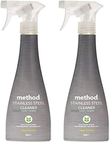 Method stainless steel cleaner, apple orchard, 354ml (Pack of 2)