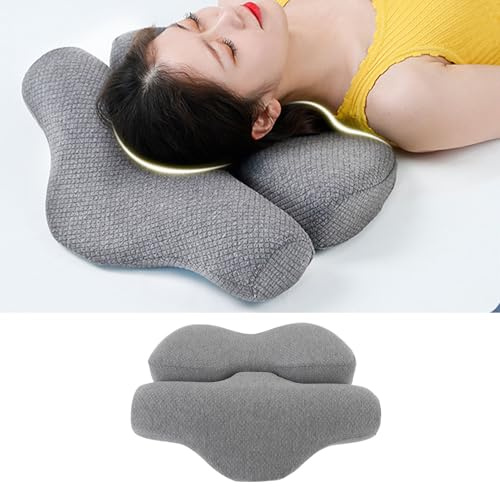 Oreiller Cervical pour Dormir, soulagement des douleurs cervicales et des épaules, Oreiller Ergonomique en Mousse à mémoire de Forme, Oreiller Soutien du Contour du lit