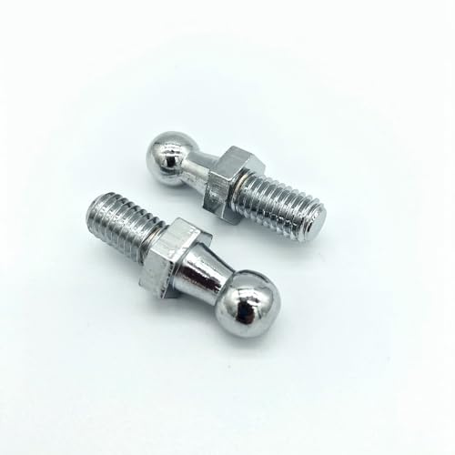 UZAMIRLEX Rótula de Metal, Rótula de 10 mm M6 M8 35 mm con Junta y Tuerca (Paquete de 2)(M8)