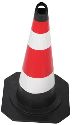 TOPPERFUN Cône De Signalisation Cône De Sécurité Routière Réfléchissant pour Chantier Parking Entraînement Extérieur