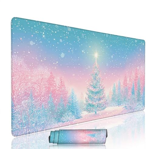 Tapis de Souris Couleur sous Main Bureau Tapis de Souris Gaming XXL 1200x600x3mm Mouse Pad Caoutchouc Neige Grand sous Main Gamer Accessoires PC Imperméable, pour Clavier Ordinateur Portable w-9995