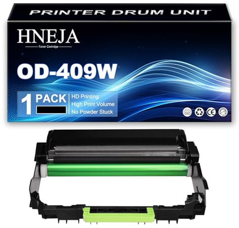 HNEJA Unidad Tambor OD-409W, Unidad Imagen Compatible 6B000001180 para Toshiba E-Studio 409S 409P 409AS Impresoras,Black-1 Pack