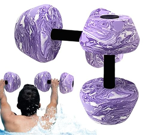 Wasserhanteln für den Pool | 2-teiliges tragbares Fitnessgerät | Wassergymnastik-Hantelset - Für Erwachsene, Outdoor, Gym, Aqua-Fitness, Muskelaufbau, Workout, Training Und Sport
