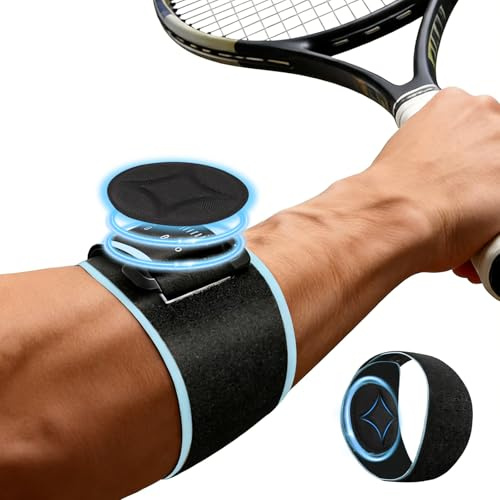 Tutore per gomito tennista vincitore del test, polsino leggero per braccio del tennista, fascia destra e sinistra con fodera in EVA, gomitiere regolabile, epicondilite, fermaglio da uomo e donna