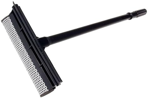 OFFIGAM T-shaped Window Wiper with Dual-side Silicone and Sponge Blades, Detachable Design for Convenient Cleaning and Removing Water Marks on Home and Car Glass Surfaces