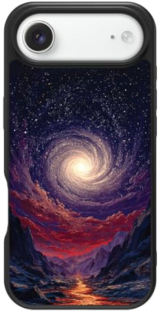 Case Collection Galaxy Space for iPhone Air Case, Cosmic Vortex | 10ft CoreShock Drop Protection, MagSafe Compatible with 1600g Magnet Hold, Glossy Finish Print, Microfibre Lining, Gift Box