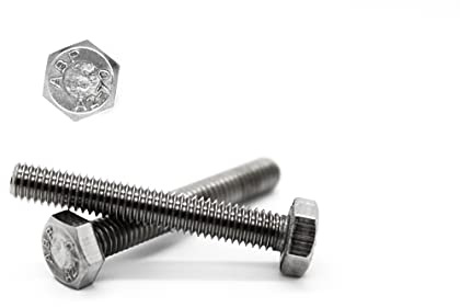 25 Stück Sechskant Schrauben M6x20 mm - DIN 933 - A2 Edelstahl - Vollgewinde - V2A – Sechskantschrauben (25, M6x20 mm)