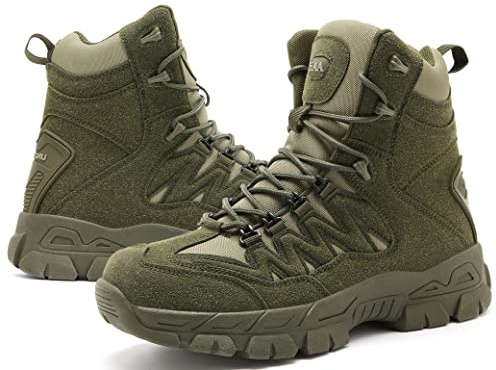 5.AA B2122 Herren militärische Taktische Kampfstiefel Verschleißfeste wasserdichte Wüsten Schuhe Außenbereich Einsatzstiefel Rutschfeste Camping Trekking Wander Stiefel