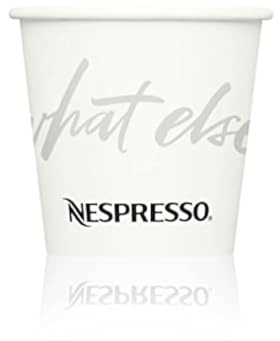 Nespresso Espresso Bicchieri di carta usa e getta On The Go Formato 110 ml, 50 Pezzi
