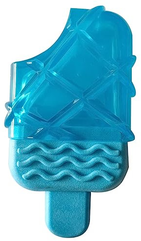 POPETPOP Eislutscherförmiges Beißspielzeug Für Welpen Einfrierbares Kauspielzeug Zum Zahnen Mit Reinigungsvorsprüngen Und Kühlendem Design Für Heiße Tage
