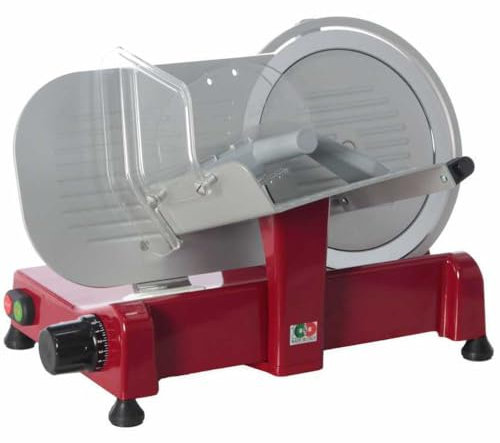 Affettatrice elettrica professionale lama 25 temperata GP250 140w affettare in casa carni verdure pane formaggi (Rosso)