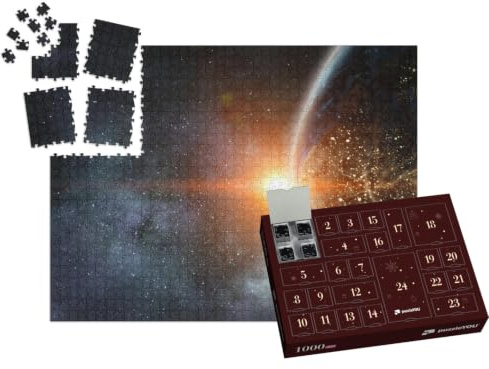 puzzleYOU: Puzzle-Adventskalender | „Mond und Planet Erde“ – aus der Puzzle-Kollektion Astronomie