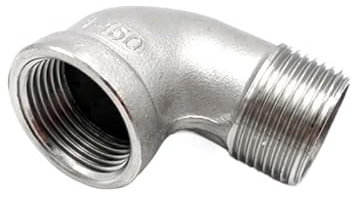 1/8'' - 2'' NPT-Außengewinde auf Innengewinde, 90-Grad-Winkel aus Edelstahl 304, DN6 - DN50, Wasserrohrverschraubung, SS304-Verbindungsstück(2)