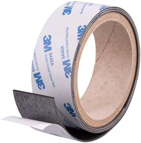 AGT Magnettafel-Bänder: Selbstklebendes Metallband für Magnethaftung, 1m x 35mm, zuschneidbar (Metallstreifen magnetisch, Selbstklebender Metallstreifen)