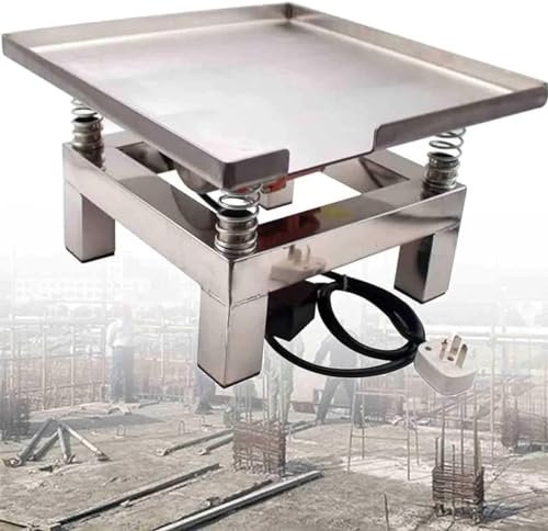 Vibrationsbord i rostfritt stål för betong – säkerställer jämn fördelning, ta bort bubblor och fällning – vibrationsplattform för smidig finish