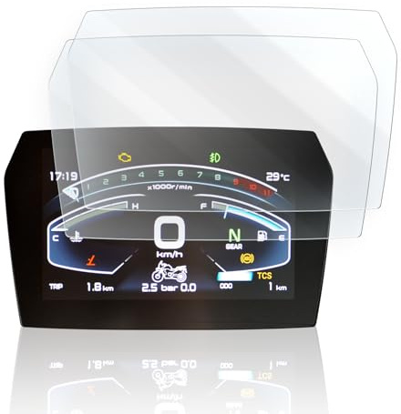 Moto Screenies Pellicola protettiva per tachimetro adatta per Loncin Voge Valico DSX900 DSX 525 2024+ 1x Matt / 1x Klar