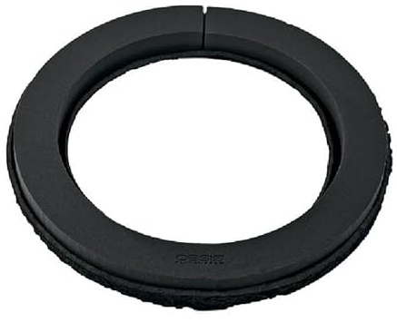INNA-Glas Oasis Black Ideal Kranz Radka, schwarz, 6cm, Ø44,5cm | Nass-Steckschaum - Biolit Altpapier Schale - Nasssteckmasse