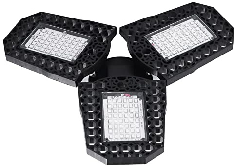 Pissente LED Pieghevole da 80W con Spettro Rosso e Blu per la Crescita delle Piante, con 144 LED, Adatto per Fiori, Pomodori, Rose, Giardino Interno o Bonsai. Luce Blu per la Crescita,