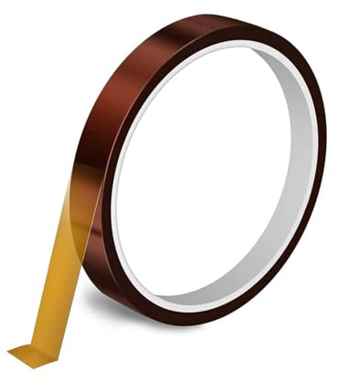 Ezranova Ruban adhésif en polyimide haute température pour imprimante 3D - Ruban adhésif en silicone - Ruban en téflon