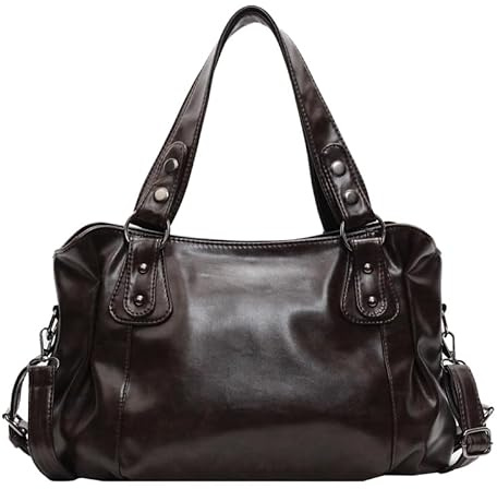 TIAASTAP Damen Schultertasche Vintage City Bag y2k Handtasche Damen Groß Tote Bag Shopper Tasche PU Ledertasche Handbags for Women Shoulder Bag Arbeitstasche Henkeltaschen