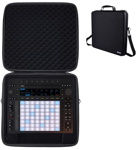Banworks PU Hardshell MIDI Controller Case Custom Fit for Ableton Push 3 (Desktop/Standalone Version), Audio Workstation Performance Controller Storage/Carrying Case JT/HCQSNB-01 (Case Only, 1 Piece)