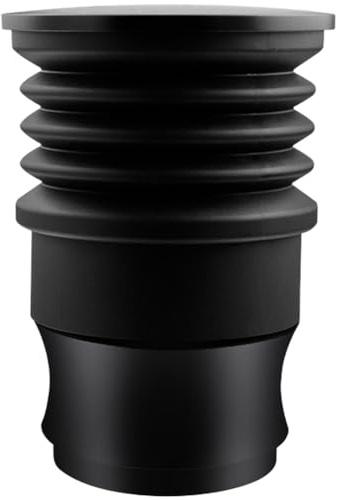MoSundi MAZZER Mini molinillo de café para granos Super Jolly, aleación de aluminio + construcción de silicona, compatible con mini filtro A/mini/mini dosificador, negro
