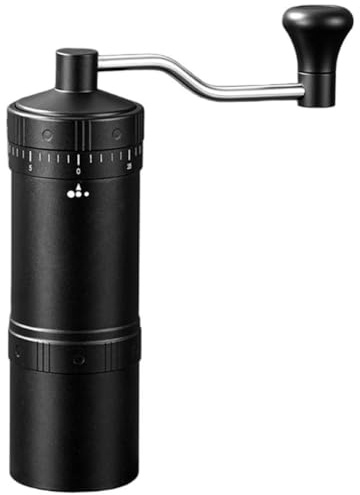 Opatiny Macinacaffè manuale manuale con macina in acciaio inossidabile, macinino portatile per campeggio, escursionismo, viaggi, macinatura regolabile da fine a grossolana, compatibile con French
