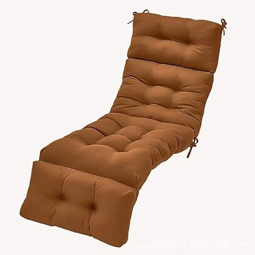 Strandkorb-Kissen mit Bändern, weiches Fell-Liegestuhl für den Innen- und Außenbereich, perfekt für Esszimmer-Lounge und Computerstühle, Kaffeefarbe