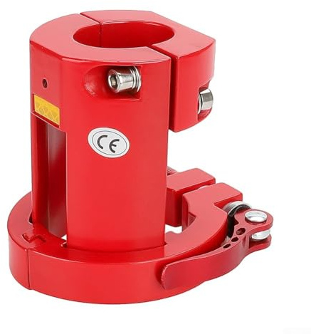Honseadek Collier de serrage pliable en alliage d'aluminium pour scooters électriques Pro/Pro2/1S/Mi3 – Support renforcé pour cadre de scooter et verrouillage de mécanisme pliable (rouge)