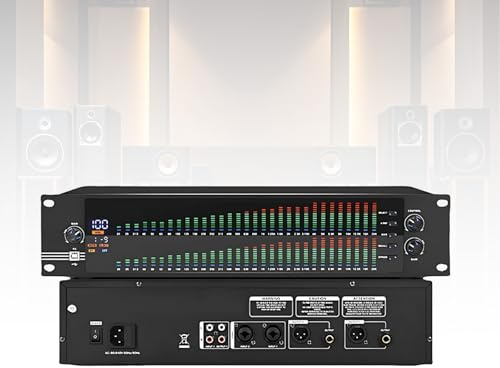 Rack Mount Dual 31-Band Digital Equalizer With DSP Spectral Processing, LCD Display, USB PC Interface, Independent Adjustment, Live Performance Use