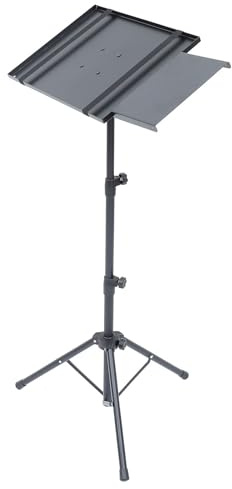 GALPADA Laptop Stativ aus Metall, Höhenverstellbar, Frei Neigbar, Schwarz | Stück, Multifunktional für Auftritte und Vorträge, Geeignet für Laptops und Elektronische Geräte