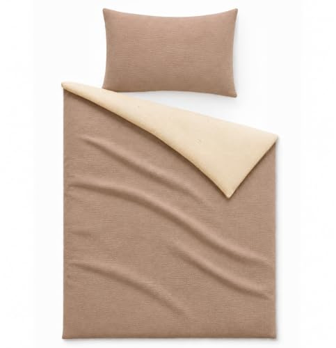 Dreamzie Kinderbettwäsche 100x135 Musselin 100% Baumwolle - Altrosa