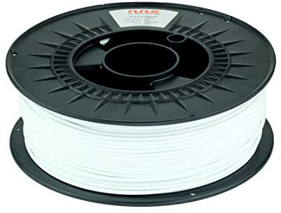 NuNus PETG Filament 1KG - 1,75mm Polyethylenterephthalat Lebensmittelecht Filament *Premium Qualität für 3D Drucker, 3D Stift (1.75mm, weiß)