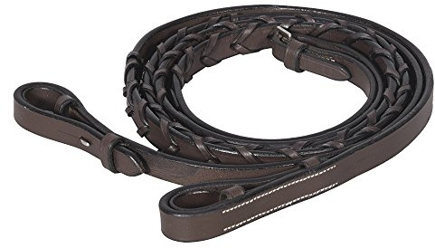 Henri de Rivel Advantage Flat Laced Reins - Havana - Horse