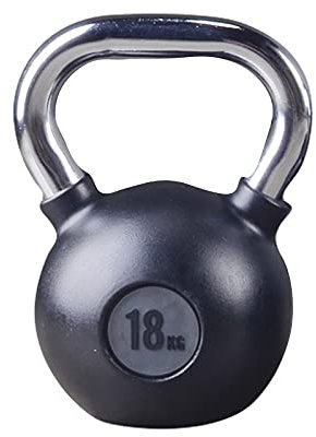 Cfty Kettlebell Home Fitnessgeräte Gewichtheben Stärke Training Gummiübung Dumbbell schwarz (14kg, 18kg, 20kg, 32kg)(18kg)