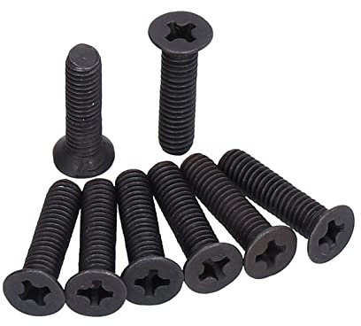 50 Piezas M4 Tornillo Avellanado Pieza de Conexión de Tornillo Cruzado Plano para Mantenimiento de Reparación(M4x16)