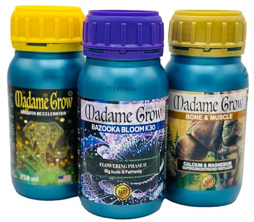 Super Düngemittel Kit für Pflanzen 420 - Natürlicher Dünger - Wachstum, Blüte, Mästung, Schutz und Nährstoffversorgung - Große Ernten (Marley, 3 X 250 mm)