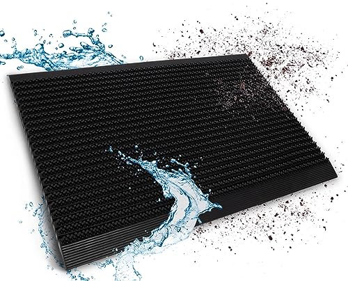 Floordirekt Gummi Fußmatte 60 x 90 cm - Schmutzfangmatte Fußabtreter für außen und innen - Fussmatte Schuhabstreifer Türmatte